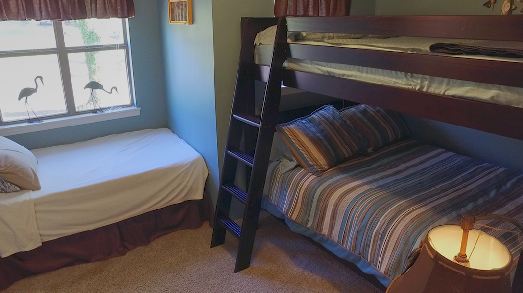Full Sized Bunks in Guest Bedroom  - Toledo Bend Lakehouse